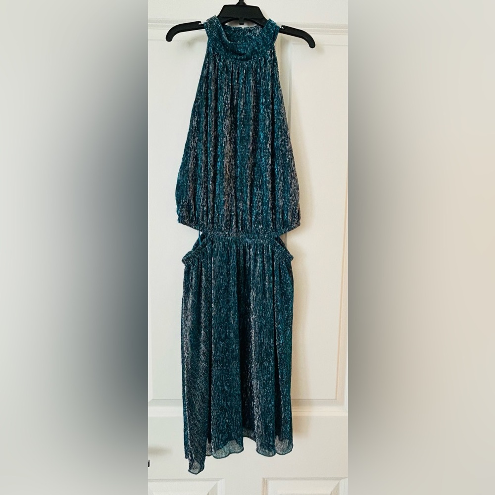 Japna Shimmering Teal Formal Dress - Size S